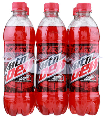 Code Red Soda by Mountain Dew – 16.9 Fl Oz (Pack of 6), Pack of 6