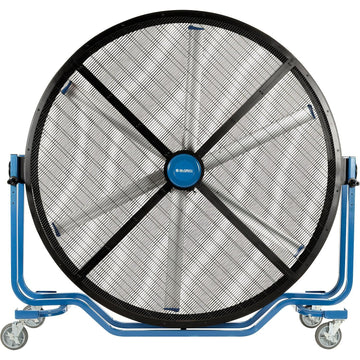8' Large Mobile Industrial Cooling Fan by Global Industrial – Aluminum Alloy, Black/Blue, Model PMF-800G