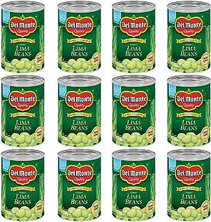 Del Monte HARVEST SELECTS FRESH CUT Green Lima Beans, Canned Vegetables, 12 Pack, 15.25 oz Can