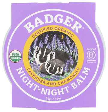 Balm Night Tin Organic, 2 Ounce by Badger – 2 Ounce (Pack of 1), Model 634084160017