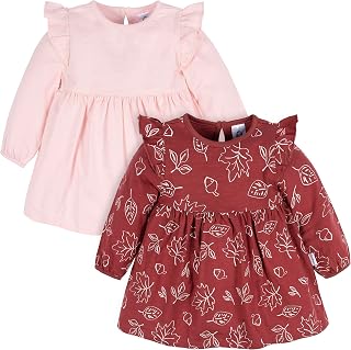 Gerber Baby & Toddler Girls 2-Pack Long Sleeve Dresses