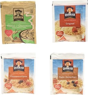 Quaker Oatmeal Variety Pack, Instant, 64 Count (Pack of 64)