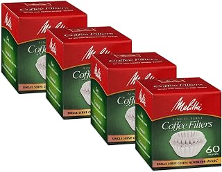 Melitta 63229 Single Serve Coffee Filters For JavaJigTM 60 Count (Pack of 4)