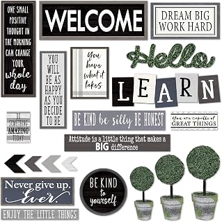 Teacher Created Resources Modern Farmhouse Wall Décor Bulletin Board (TCR8505)