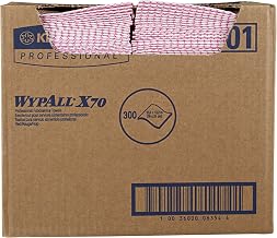 Wypall CriticalClean Heavy Duty Foodservice Wipes, 300 Towels, Red (06354)