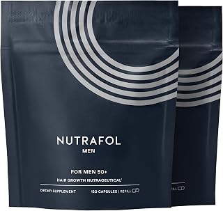 Nutrafol Men 50+ Hair Growth Supplements, Age 50+, 2-Month Pouches