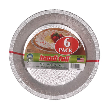 Large Pie Pans by Handi-Foil – 6 CT, 9 inches, Aluminum, Model 22305-17