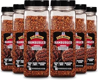 McCormick Grill Mates Hamburger Seasoning, 24 oz (Pack of 6) - Six 24 Ounce Containers of Hamburger Seasoning Mix with Bold Blend of Ground Peppers, Onion and Savory Garlic