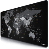 CSL - XXL Gaming Mouse Pad - Planisphere Black Design - 35 x 16 inches - Extra Large Office Mouse mat - Finely Woven Fabric by CSL-Computer – 15.7L x 35.4W inches, Model A303997x1