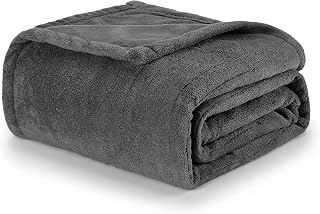 Sunbeam Heated Throw Blanket Royal Luxe Microplush 4 Heat Dark Gray 50x60