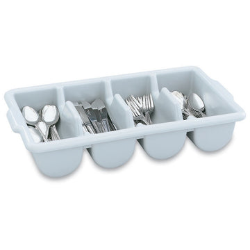 Vollrath 52651 Plastic Cutlery Box, 11 9/16" x 21 3/8", Gray - Default Title