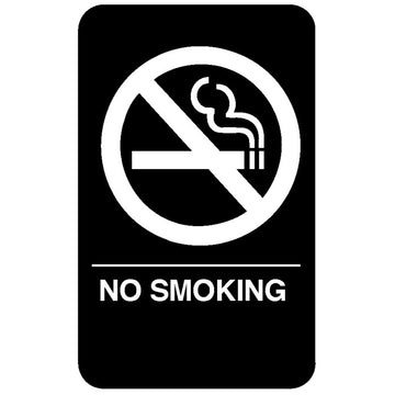 Vollrath Plastic Sign, 9" x 6" - "No Smoking"