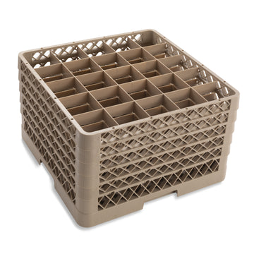 Vollrath TR6BBBBB Traex Copolymer Plastic Glass Rack, Full Size - Beige
