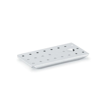 Vollrath Stainless Steel Drain Tray, 9/16" High, Silver - 1/4 Size