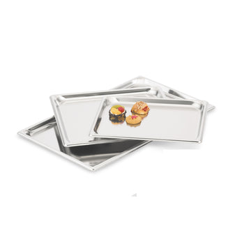 Vollrath Super Pan 3 Stainless Steel Steam Table Pan, 2/3 Size, Silver - 3/4"