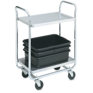 Vollrath Metal Wire Shelf Cart, 36 1/2" High, Silver - 400 lb.