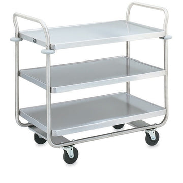 Vollrath 97168 Metal Wire Cart, 21" x 37 1/2", Silver - Default Title