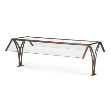 Vollrath 98404 Glass Sneeze Guard, 87" Wide, Bronze - Default Title