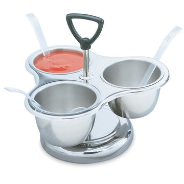 Vollrath 99637 Stainless Steel Condiment Server/Caddy, 10 oz., Silver - Default Title