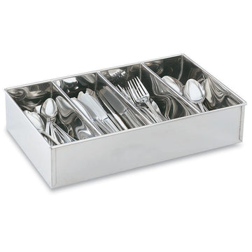 Vollrath 99700 Metal Cutlery Box, 10 1/4" x 17", Silver - Default Title