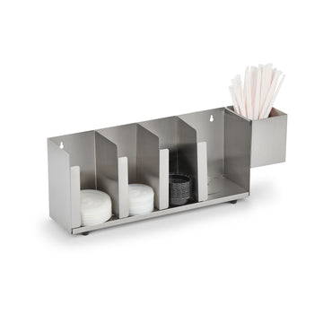 Vollrath Lid Holder, 8" High, Silver - 16 1/2"