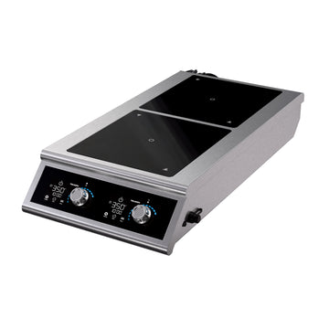 Vollrath DUALI Stainless Steel Induction Range, 16" Wide, 208/240V - 2,900 - 5,800W