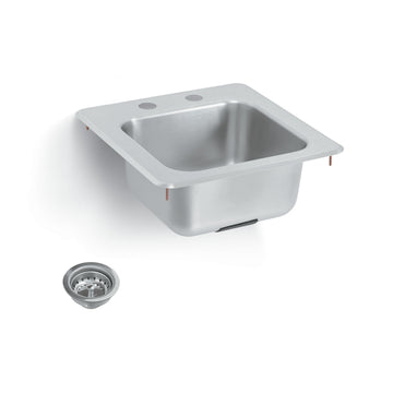 Vollrath K1554-C Stainless Steel Drop-In Sink, 15" x 15", Silver - Default Title
