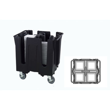 Vollrath SAC-SQ1-06 Dish Caddy, 27 1/2" x 32 3/4", Black - Default Title