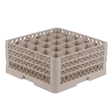 Vollrath TR6BBB Traex Copolymer Plastic Glass Rack, Full Size - Beige