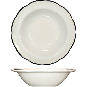 International Tableware Sydney Stoneware Bowl, 8 oz., 36/Case - Black Ivory