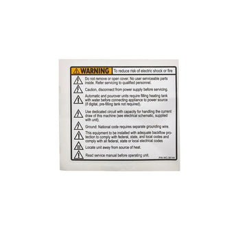 Wilbur Curtis 3375000677 Label - Default Title