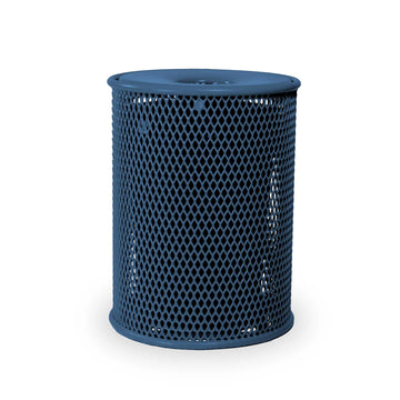 Wabash Valley Steel Trash Can, 32 gal. - Diamond Pattern Thermoplastic