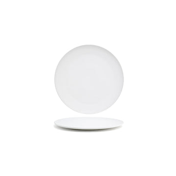 Front of the House Canvas Porcelain Plate, 1/2" High, White - 10"