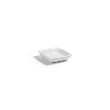 room360 RSD019WHP23 Milan Porcelain Soap Dish, 3 3/4" x 3 3/4", White, 12/Pack - Default Title