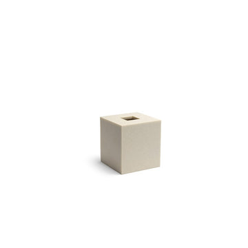 room360 Morocco Resin Tissue Box Cover, 5 1/4" x 5 1/4", 4/Pack - Beige