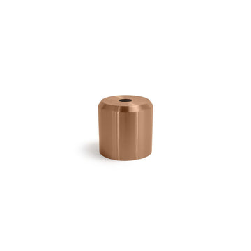 room360 Geneva Stainless Steel Tissue Box Cover, 6 1/4" Diameter, 4/Pack - Rose Gold