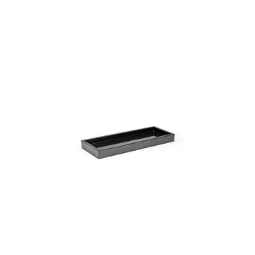 room360 New York Resin Tray, 4 1/2" x 11 3/4", 6/Case - Black