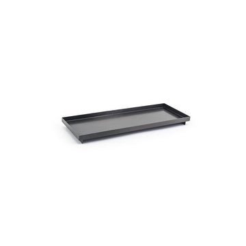room360 Asheville Stainless Steel Amenity Tray, 4 3/4" x 12 1/4", 6/Case - Black