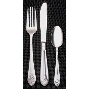 Libbey 564 Metropolitan Stainless Steel Teaspoon, Silver, 36/Case - 5 7/8" Cocktail Fork