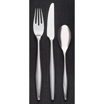 Libbey 937 Slenda Stainless Steel Teaspoon, Silver, 36/Case - 6 1/2" Teaspoon