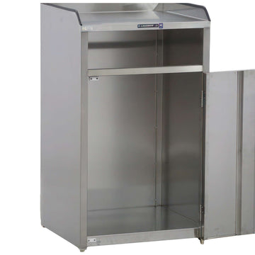 Lakeside 4310 Stainless Steel Waste Station, 35 gal., Silver - Default Title