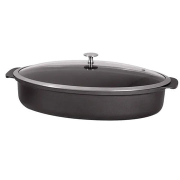 Spring USA 8270-8/38 Motif Oval Roaster, 8 qt., Black - Default Title