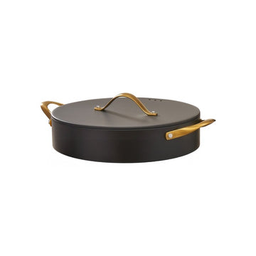 Spring USA 8756 Ambassador Cast Aluminum Casserole Pan, 4 qt. - Black Gold