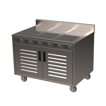 Spring USA BOH Mobile Cart, 36" Wide, Silver - 7.2kW