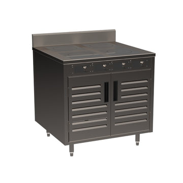Spring USA BOH Cooking Cabinet, 36" Wide, Silver - 10.4kW