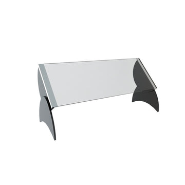Spring USA Acrylic Sneeze Guard, 36" Wide, Clear - Black