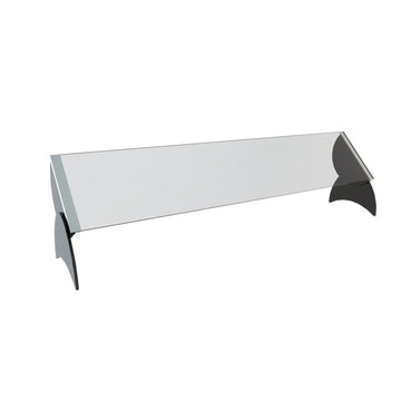 Spring USA Acrylic Sneeze Guard, 60" Wide, Clear - Black