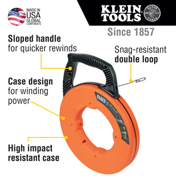 Klein Tools 56334 Fish Tape, 1 7/8" x 12 3/8" - Default Title