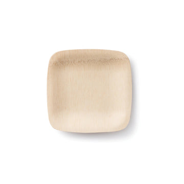 Bambu Bamboo Plate, Beige, 25/Pack - 7"