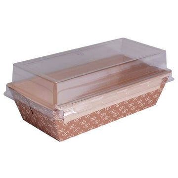 Solut 31906 Paper Loaf Pan, 1 lb. Capacity, Brown, 10/Pack - Default Title